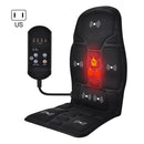 Portable Heated Vibrating Back Massager - Massage Chair Pad for Home Office Use