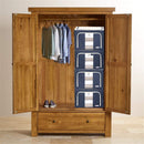 Organisateur de tissu pliable pour vêtements/serviettes/draps