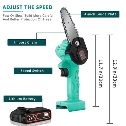 Mini-Electric Wood-Cutting Chainsaw