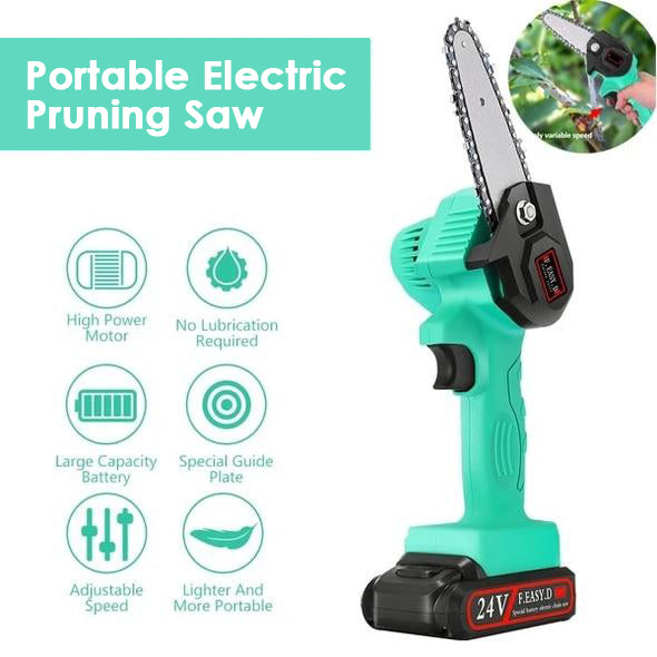 Mini-Electric Wood-Cutting Chainsaw
