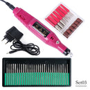 Electric Nail Drill Machine Set - Grinding Equipment Mill For Professional Manicure Pedicure