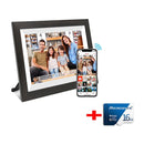 Digital Photo Frame - 10.1 Inch Wi-Fi Digital Picture Frame Easy to Share Videos via Frameo APP, Auto-Rotate & Wall Mountable