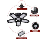 Lampe de garage avec 5 panneaux lumineux réglables