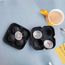 4-Hole Diamond Ice Mold - Flexible Silicone Ice Mold Tray