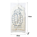 Hanging Vacuum Storage Bags - Closet Organizer Vacuum Bag, Space Saving Clear Seal Compressed Bags
