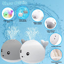 Whale Bath Toy, Baby Light Up Bath Tub Toys, Water Sprinkler for Toddlers Infants