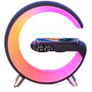 2 In 1 Charger Speaker - Moon Clock, LED Night Lamp, Bluetooth High-Definition Stereo Bass