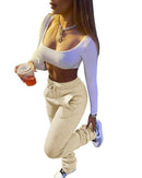 Winter Sweatpants, Thick Fleece Jogger Pants, Stacked Pants