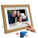 Digital Photo Frame - 10.1 Inch Wi-Fi Digital Picture Frame Easy to Share Videos via Frameo APP, Auto-Rotate & Wall Mountable