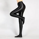 Bas sexy taille haute brillant opaque brillant