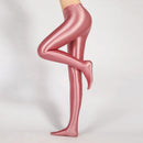 Bas sexy taille haute brillant opaque brillant