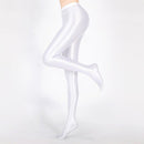 Bas sexy taille haute brillant opaque brillant